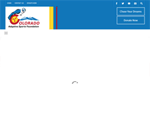 Tablet Screenshot of coloradoadaptivesports.org
